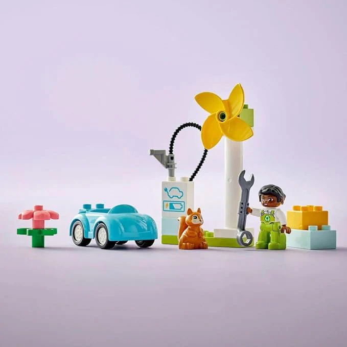 LEGO Duplo Wind Turbine And Electric Car - Image 3