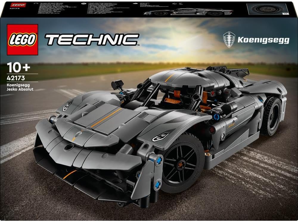 LEGO Technic Koenigsegg Jesko Absolut Grey Hypercar 42173 - Image 3