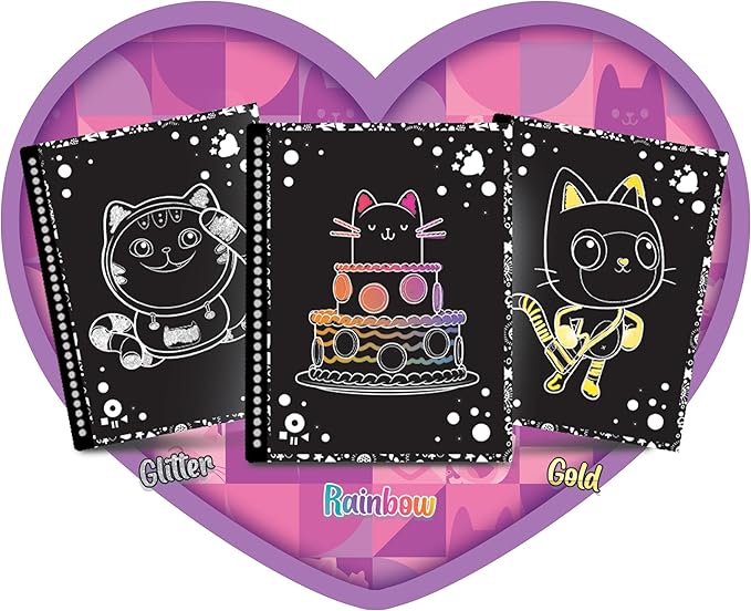 Lisciani Gabby's Dollhouse Sketchbook A-Meow-Zing Scratch Reveal 12976 - Image 3