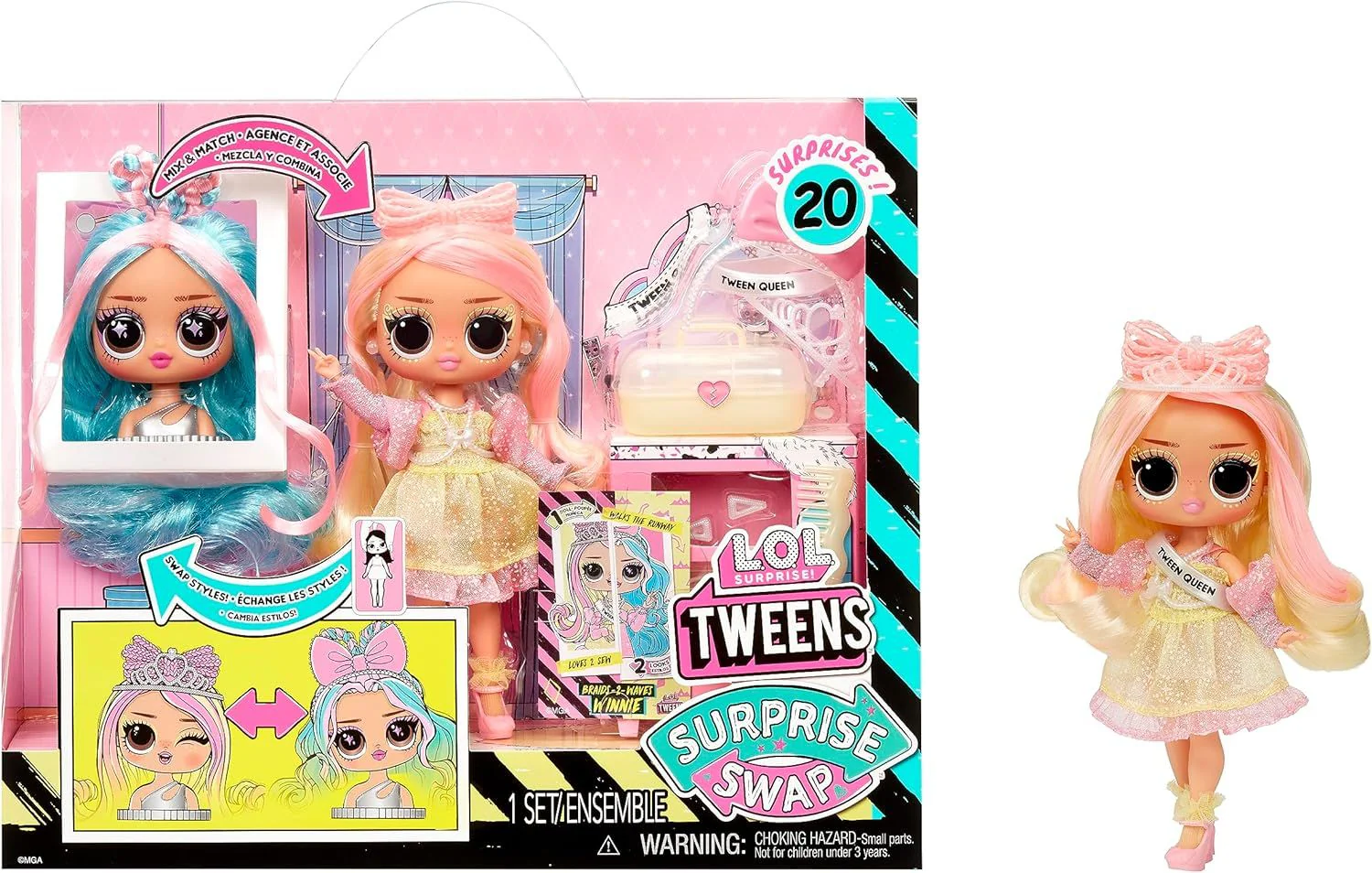LOL Surprise! Tweens Fashion Doll Bundle – Braids-2-Waves Winnie + Ellie Fly (20+ Surprises & Swapping Fun) - Image 5