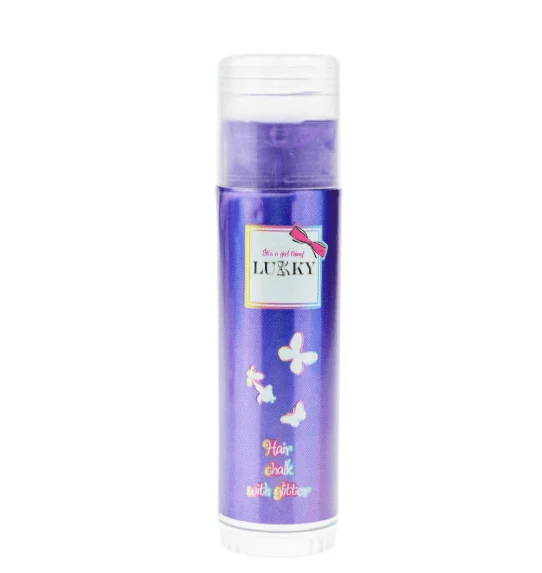 Lukky Hair Chalk with Glitter Strawberry Flavor - Purple 10g LUK-T18858 - Image 2