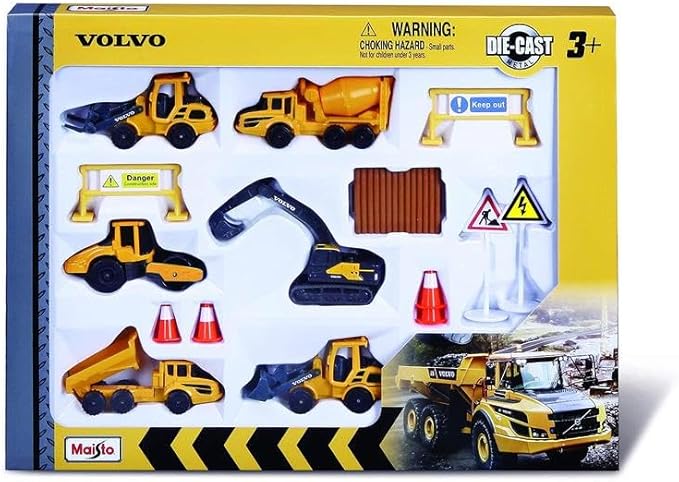 Maisto Volvo 3 Inch Vehicle Playset 12376