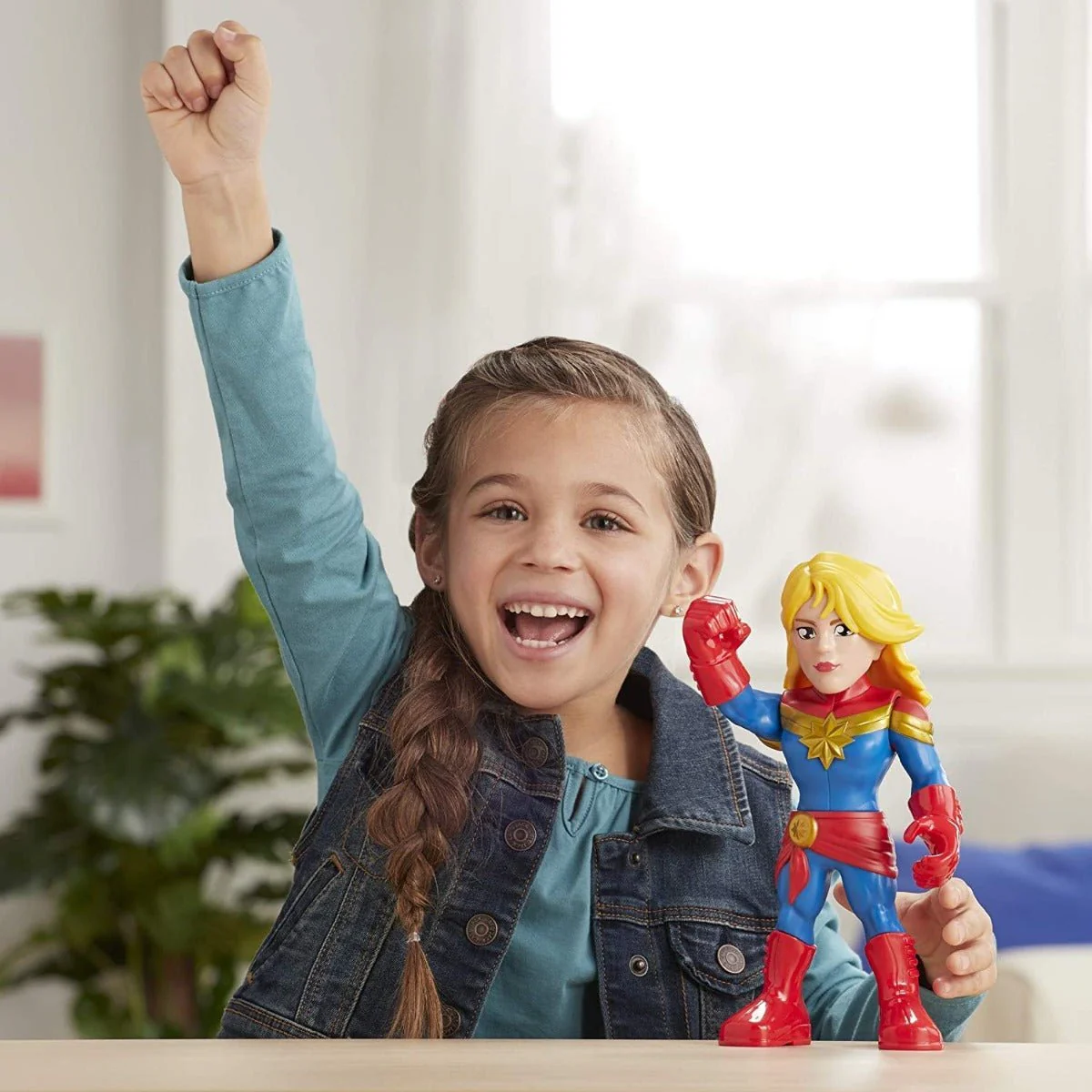 Marvel Mega Mighties Super Hero Adventures Captain Marvel E4132 - Image 2