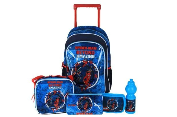 Marvel Spiderman Amazing Power & Responsibility 5-in-1 School Set 18inch TBT235IN1C15-18