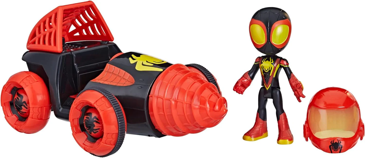 Marvel Spidey His Amazing Friends - Miles with Drill Spinner Vehicle - Image 7