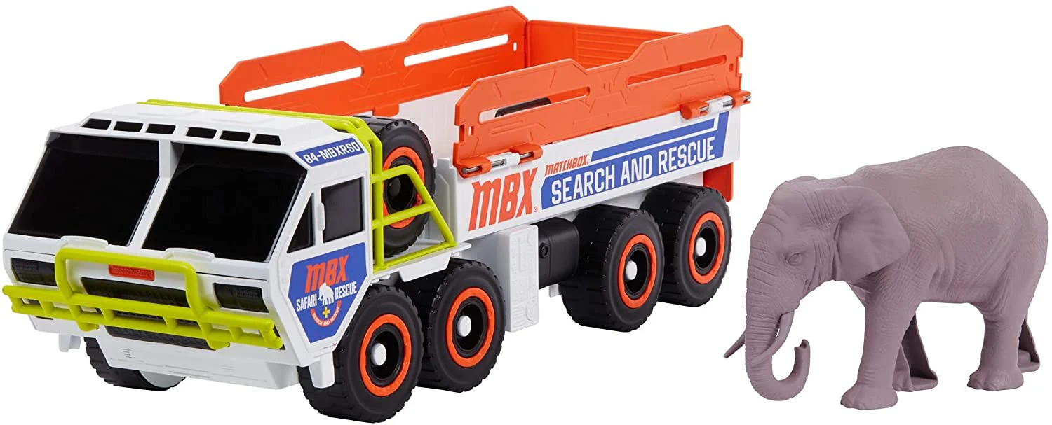 Matchbox Elephant Off-Road Rescue Adventure Set with Truck and Elephant Figure GMH44 - Image 4