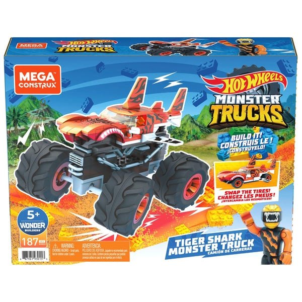 Mega Construx Hot Wheels Tiger Shark Shaker Monster Truck GVM27
