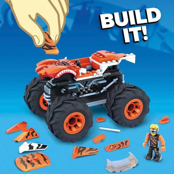 Mega Construx Hot Wheels Tiger Shark Shaker Monster Truck GVM27 - Image 3