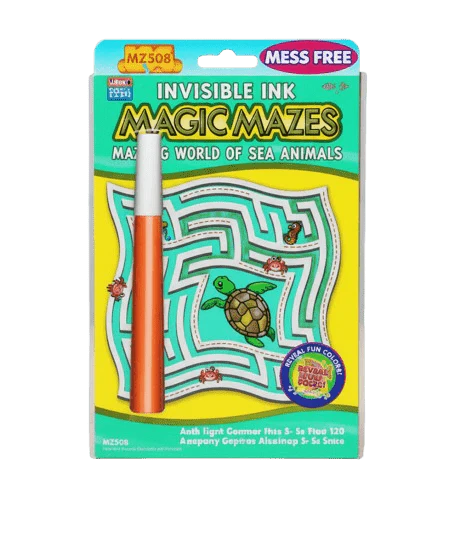 Mess Free Invisible Ink Magic Mazes Mazing World of Sea Animals MZ508