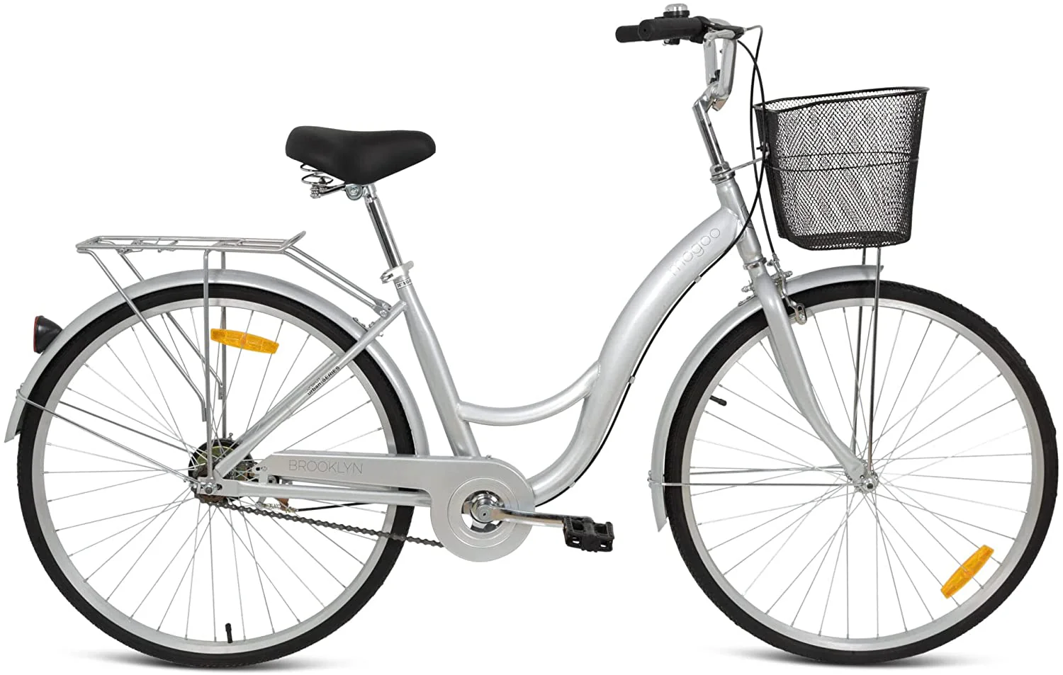 Mogoo Bicycle 26 Brooklyn Silver