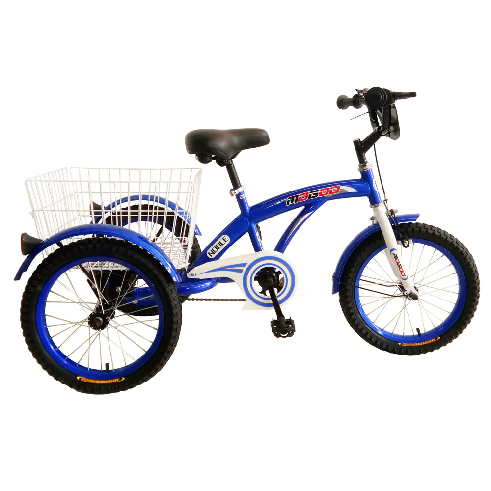 Mogoo Tricycle 12 Inches with Basket - Blue