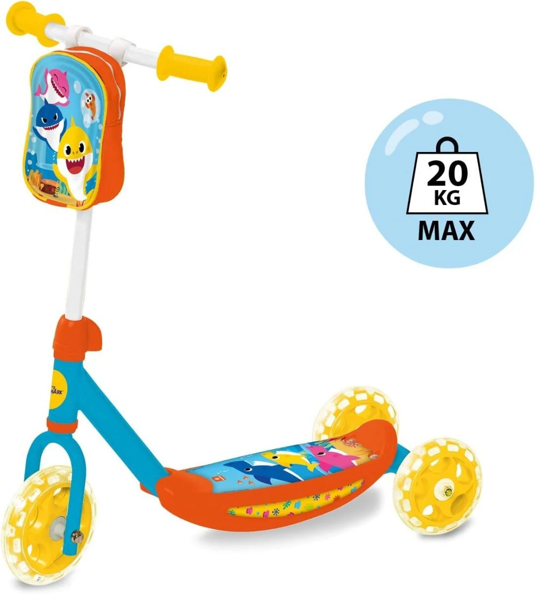 Mondo Scooter My 1st Baby Shark 3-Wheels 28656 - Image 4