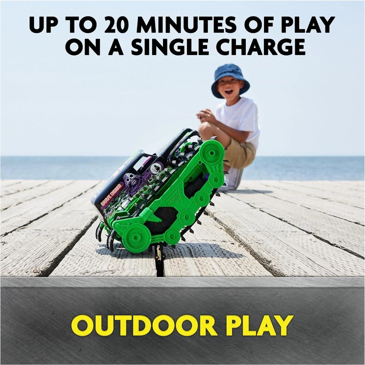Monster Jam 1:15 RC Grave Digger Trax 6067880 - Image 9