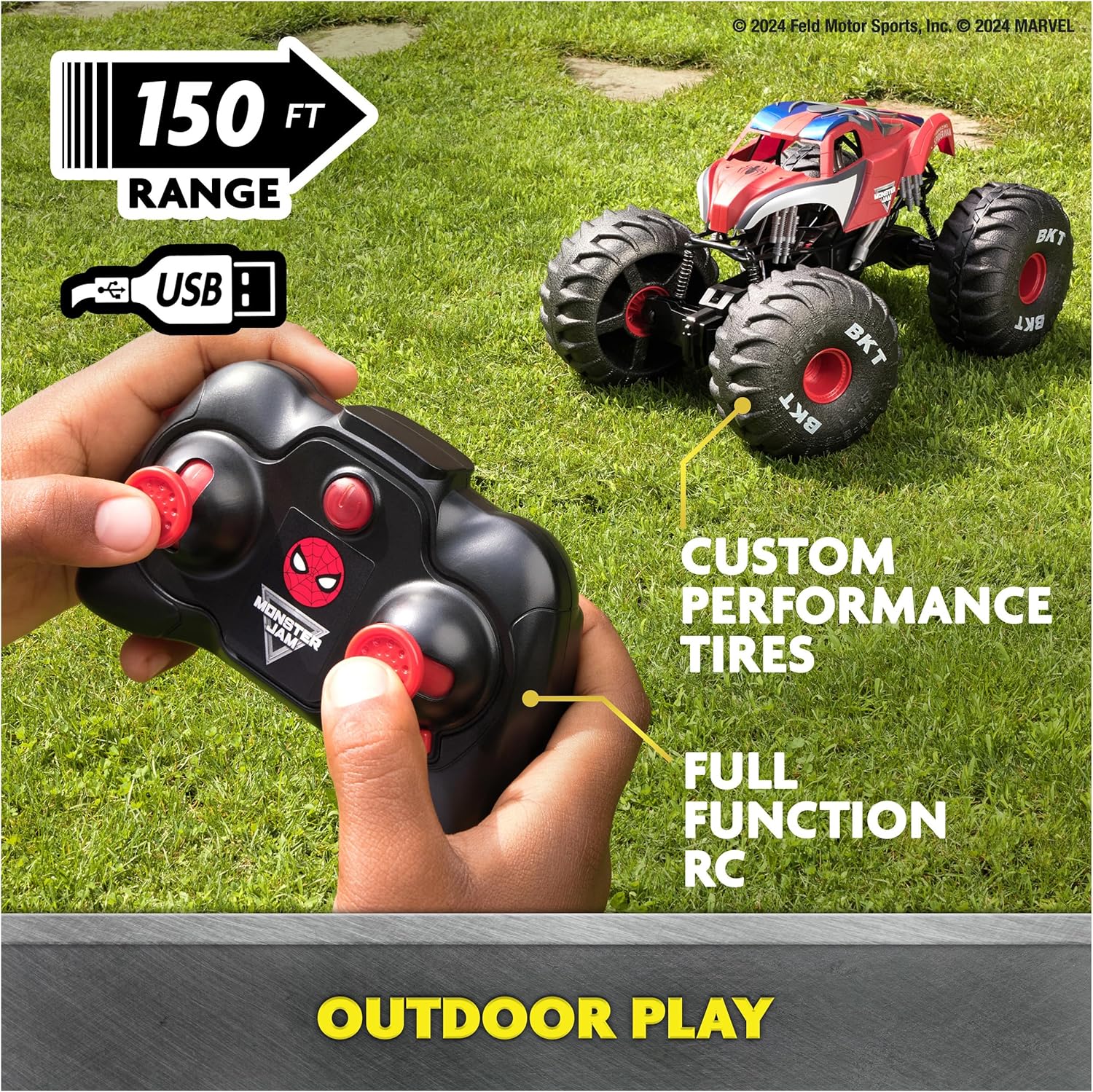 Monster Jam RC Mega Marvel Spiderman 6070554 - Image 4