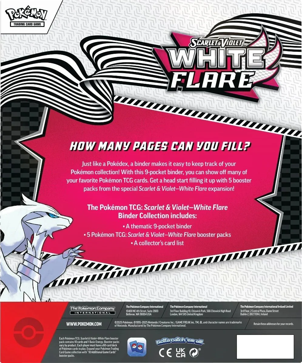 Pokemon TCG Scarlet & Violet 10.5 White Flare Binder Collection Reshiram 10-10039-107 - Image 4