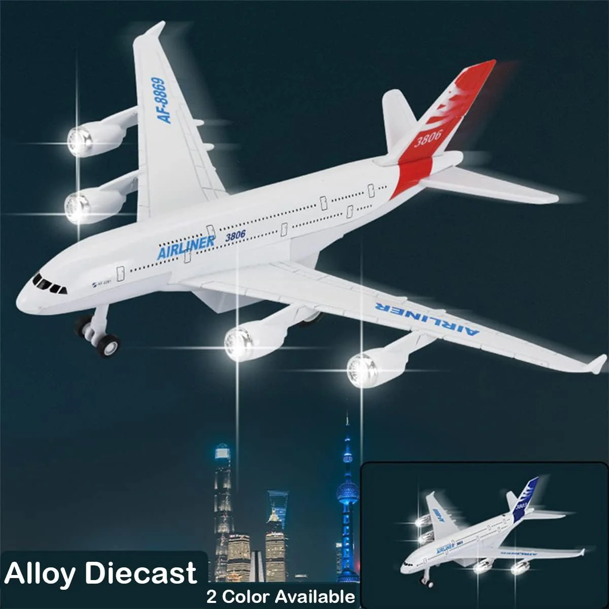 Pullback Metal Die-Cast Airline Asstd. 757-6 - Image 6