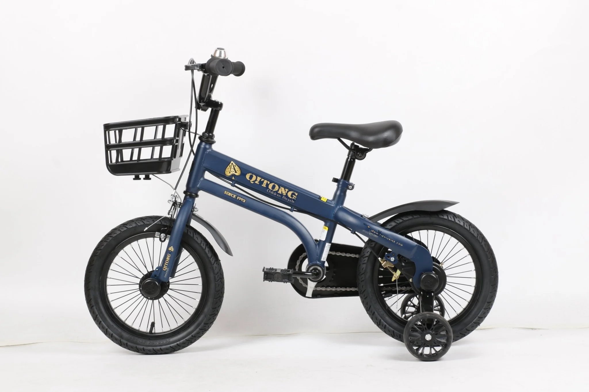 Qitong Bicycle With Basket 14 Inch Blue TN22A08 14IN - Image 10