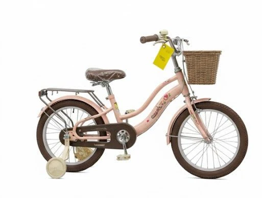 Raccoon Bicycle With Basket 16 Inch Pink TN24R74 16IN - Image 4