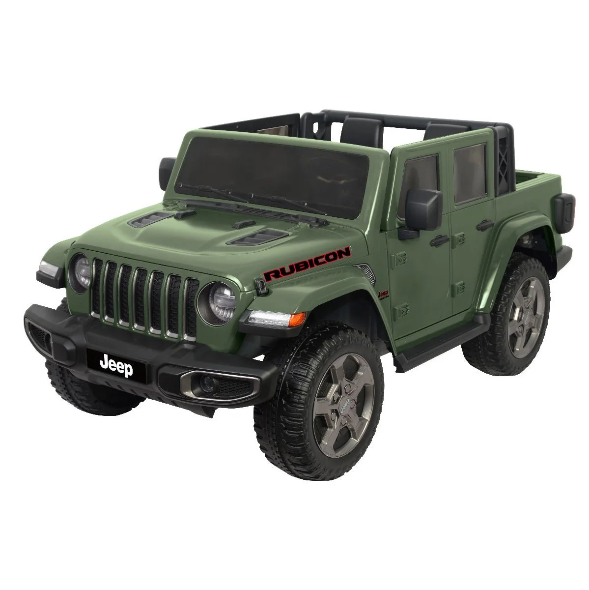 Rubicon Powered Ride on Jeep Green LB-6768R - Image 7