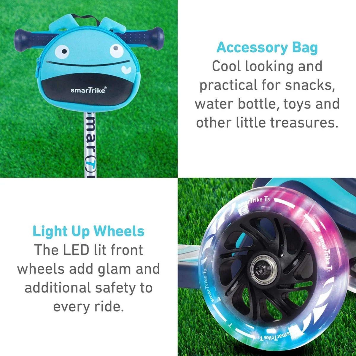 Smartrike Scooter T3 Blue With Safety Gear 2000801 - Image 4