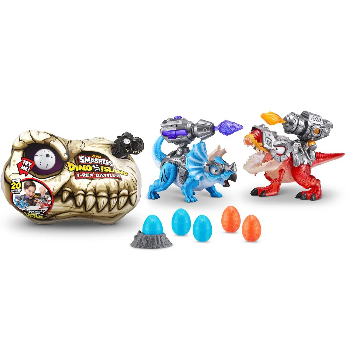 Smashers Dino Island T-Rex Battle Playset ZUR-74102 - Image 2