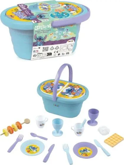 Smoby Stitch Picnic Basket Pink 7600312510 - Image 3