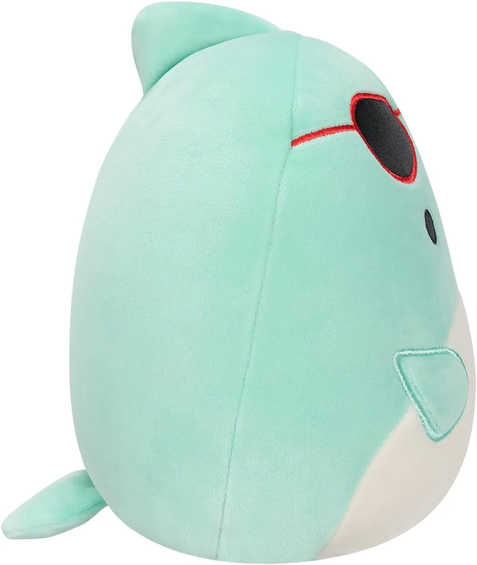 Squishmallow Perry Teal Dolphin with Sunglasses And Surfboard 7.5 Inches SQCR05372 - Image 7