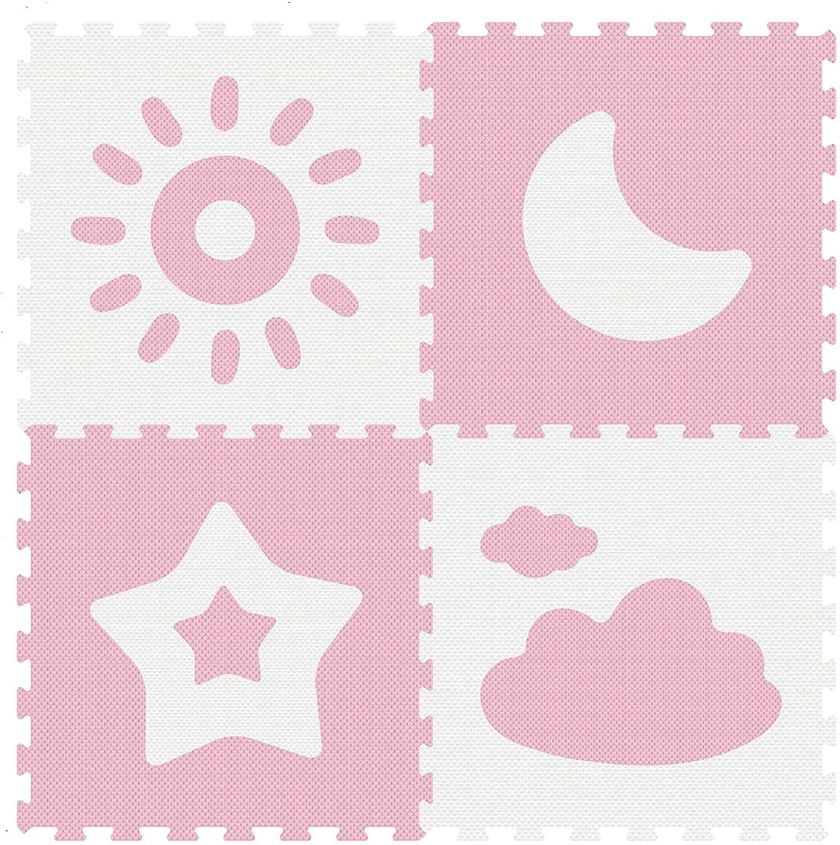 Sunta Weather Series Classic Puzzle Mat Pink 4pcs 911914 - Image 3
