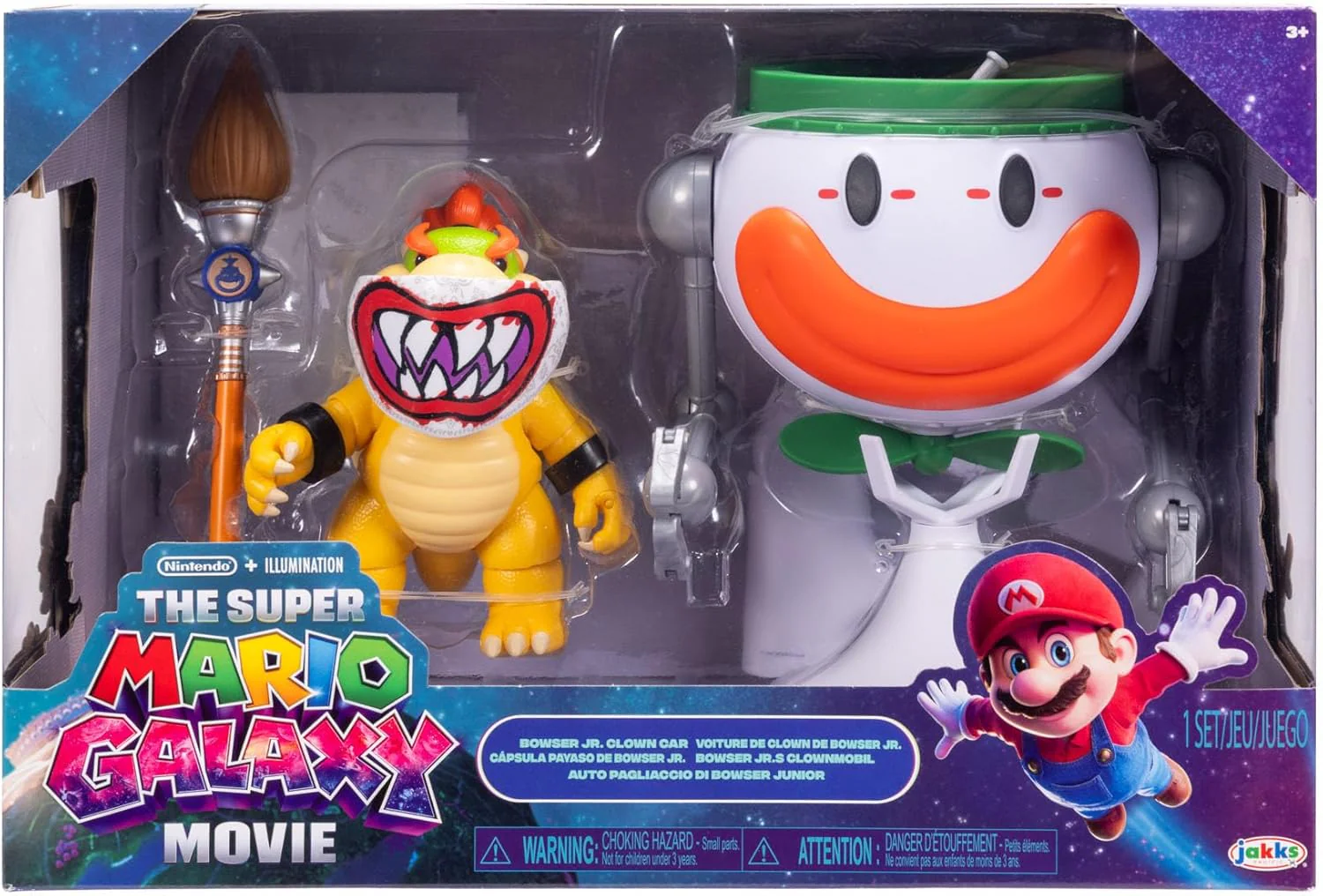 Super Mario Galaxy Movie Bowser Jr. and Clown Car Playset - Image 5