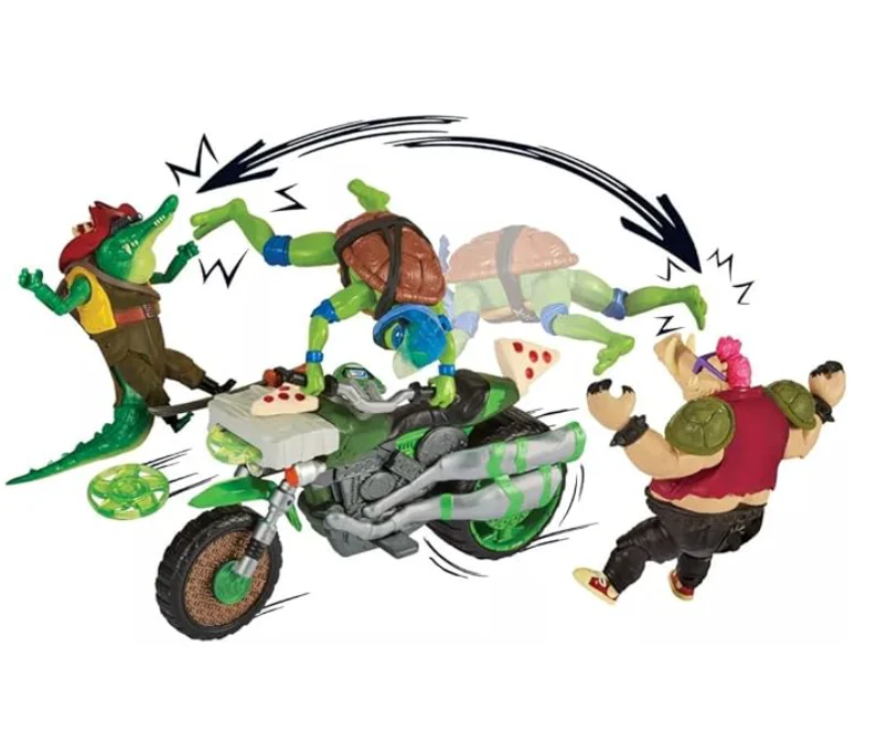 Teenage Mutant Ninja Turtles Ninja Kick Cycle with Leonardo Vehicle & Action Figure 83431 - Image 3