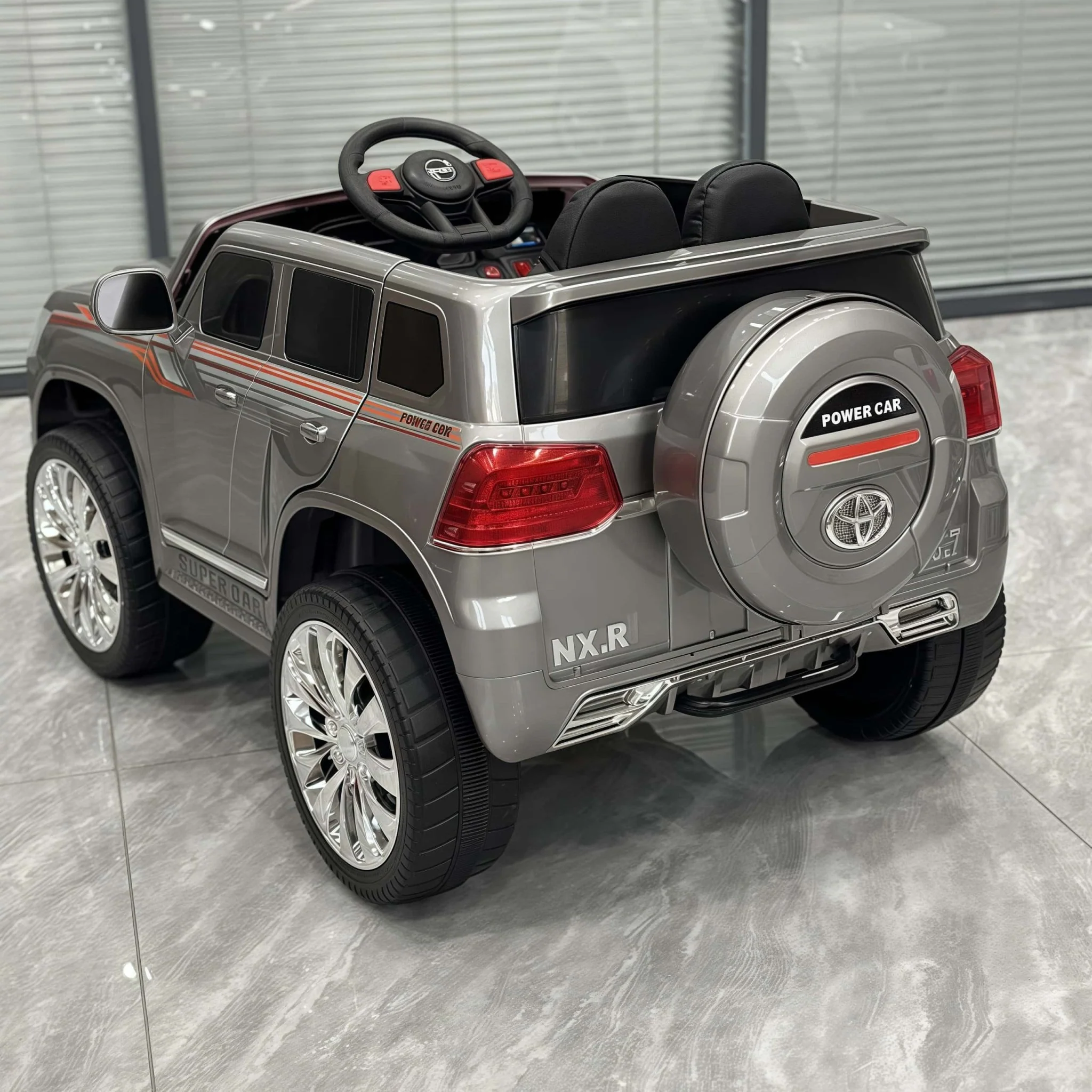 Toyota Land Cruiser Ride On Car Grey LC-300/JMBB300 - Image 2