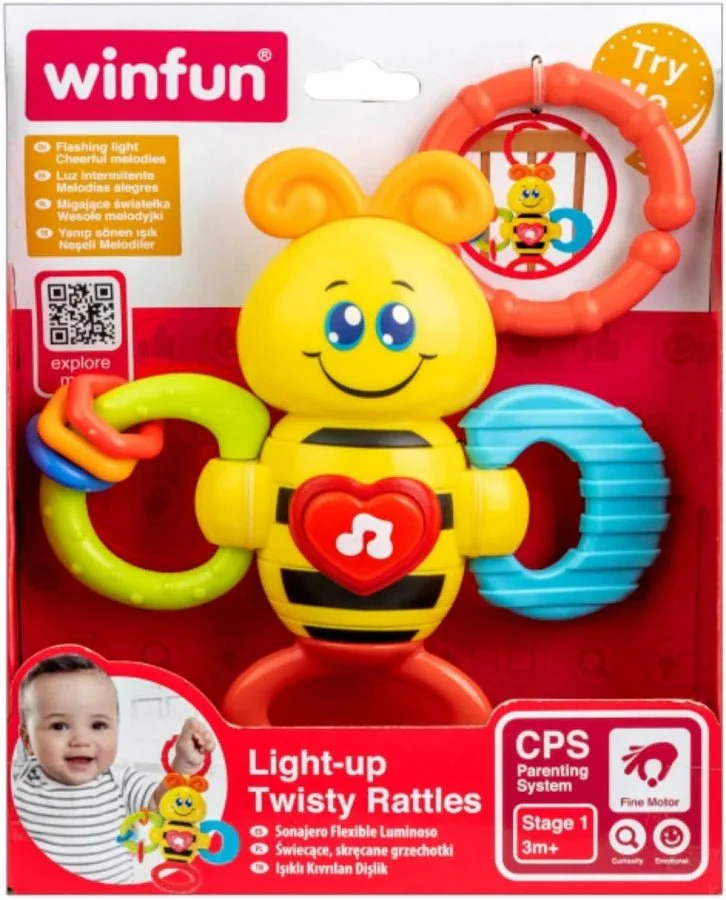 WinFun Light-Up Twisty Rattles - Bee 000625 - Image 2