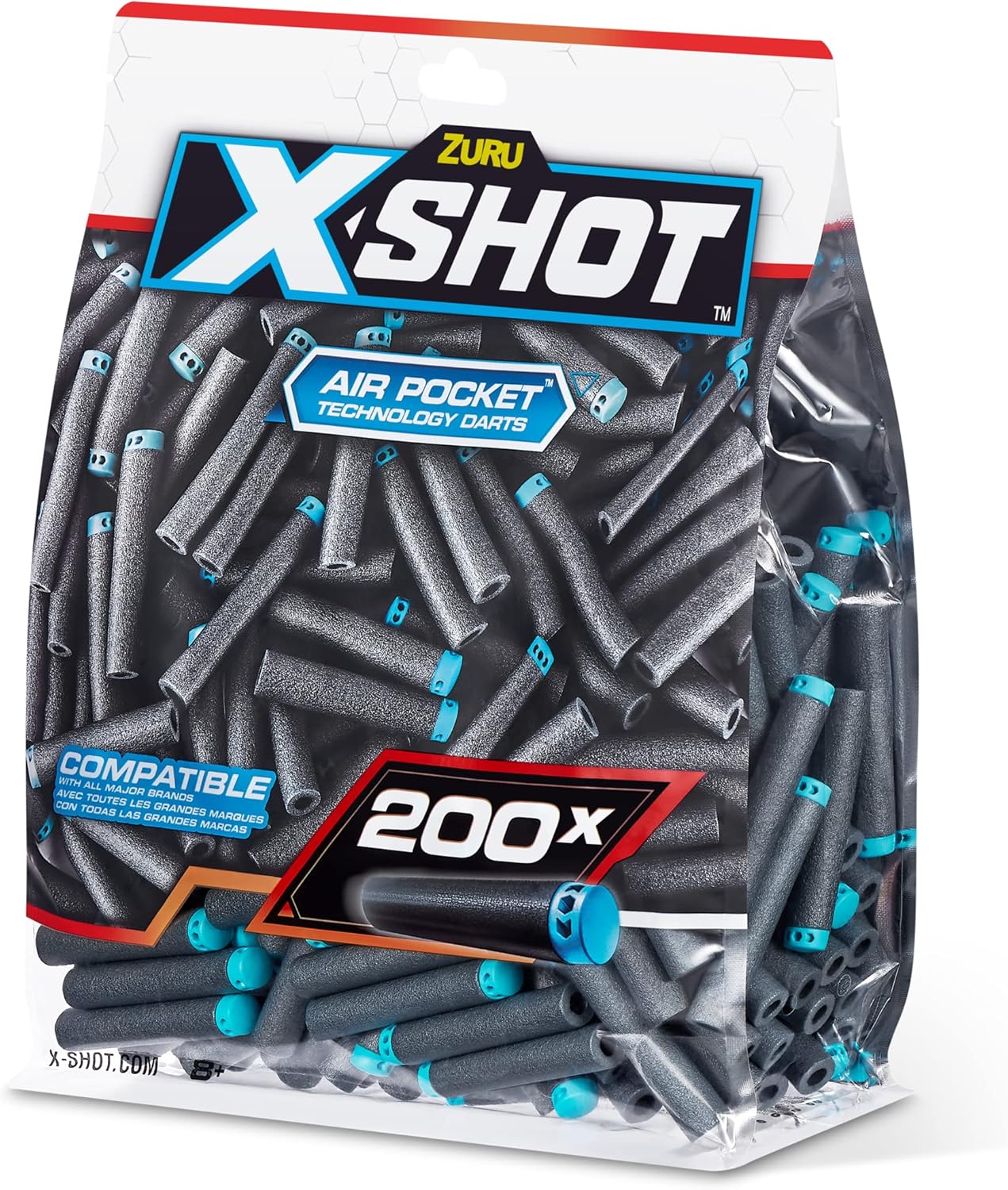 X-Shot Excel 50-Pack Refill Darts Foilbag XS-36588 - Image 4