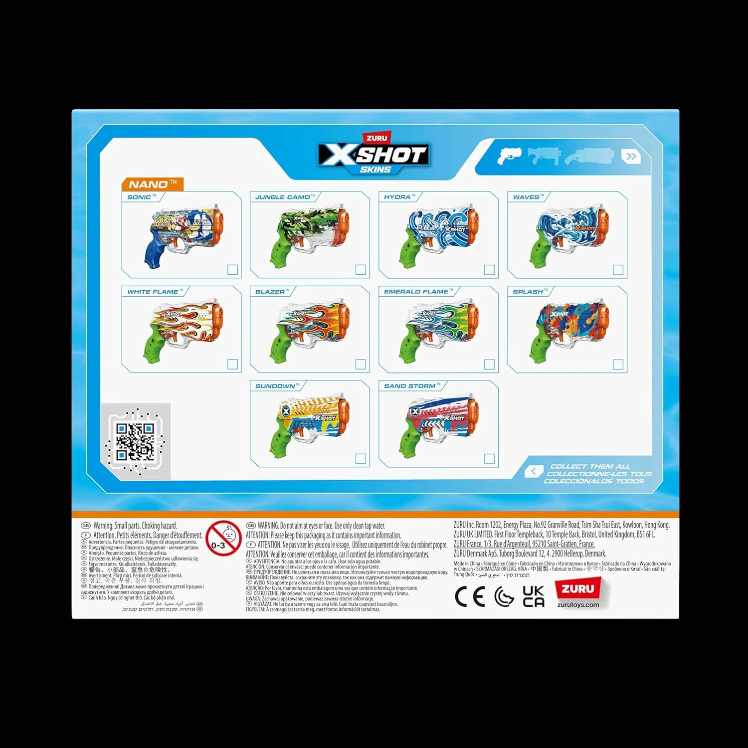 X-Shot Water Nano Fast-Fill Skins Sonic XS-118166 - Image 2